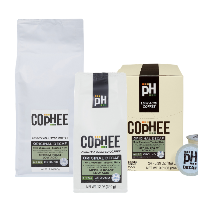 Swiss Water Process Decaf, Low Acid Coffee