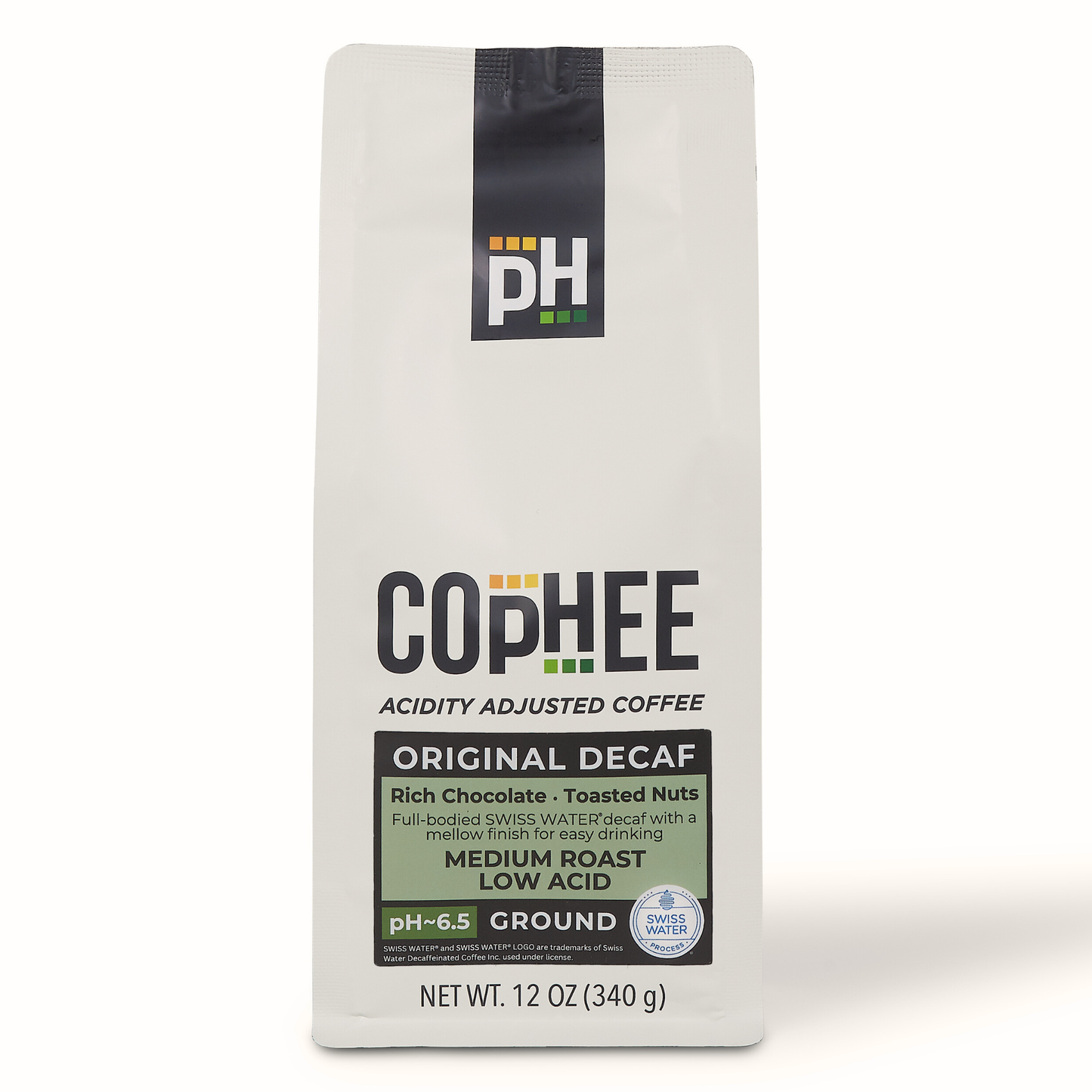 Swiss Water Decaffeinated, Ground 12 oz